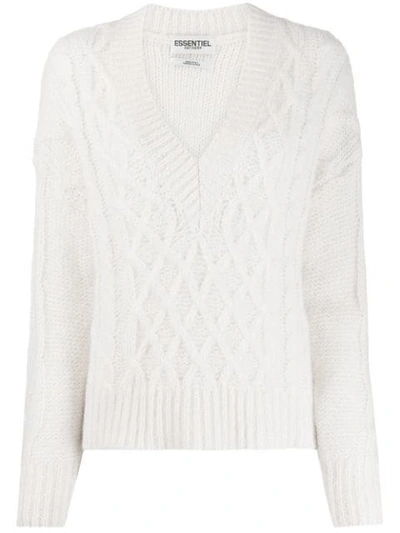 Essentiel Antwerp Knitted Jumper In Neutrals