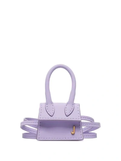 Jacquemus Le Chiquiti Leather Mini Bag In Purple