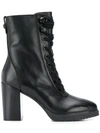 LIU •JO LACE-UP ANKLE BOOTS