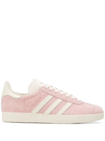 Adidas Originals Gazelle Sneakers In Pink,white