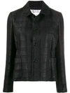 Comme Des Garçons Check Pattern Blazer In Black