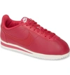 Nike Classic Cortez Sneaker In Wild Cherry/ Red/ White