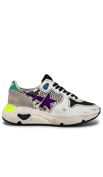 Golden Goose Lace-up Running Trainers In Neutrals
