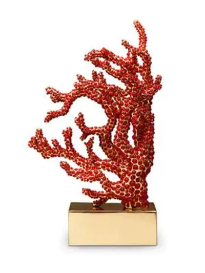 L'objet Coral Bookend In Red