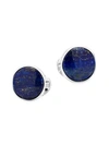 Cufflinks, Inc Ox & Bull Trading Co. Sterling Silver & Lapis Cufflinks In Blue