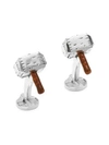 Cufflinks, Inc Marvel Sterling Silver 3d Thor's Hammer Cufflinks