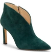 Vince Camuto Sestrind Bootie In Green Spruce Suede