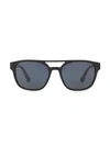 Prada Heritage 56mm Round Sunglasses In Black