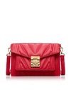 MCM RED PATRICIA QUILTED SMALL CROSSBODY BAG,11108552