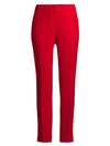 Lafayette 148 Plus-size Finesse Crepe Cuffed Clinton Pant In Redcurrant