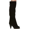 ISABEL MARANT ISABEL MARANT BLACK SUEDE LACINE BOOTS