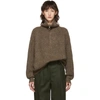 ISABEL MARANT ÉTOILE ISABEL MARANT ETOILE BROWN MYCLAN KNIT FLUFFY TURTLENECK