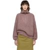 ISABEL MARANT ÉTOILE ISABEL MARANT ETOILE PINK MYCLAN KNIT FLUFFY TURTLENECK