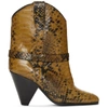 ISABEL MARANT YELLOW DEANE BOOTS