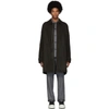 NORSE PROJECTS NORSE PROJECTS BLACK HARRIS TWEED EDITION WOOL SVALBARD COAT