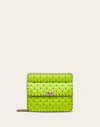 VALENTINO GARAVANI VALENTINO GARAVANI MEDIUM ROCKSTUD SPIKE FLUO CALFSKIN LEATHER BAG