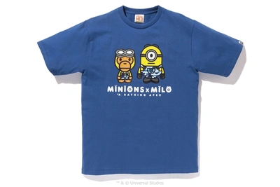 Pre-owned Bape  Minions Tee 2 Blue