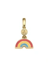 JUDITH LEIBER 14K GOLDPLATED STERLING SILVER & ENAMEL RAINBOW CHARM,400011809875