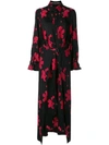 ROLAND MOURET COLADA FLORAL-JACQUARD MAXI DRESS