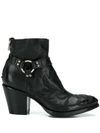 ROCCO P FLORAL-EMBROIDERY ANKLE BOOTS
