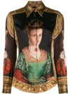 DOLCE & GABBANA HEMD MIT QUEEN-PRINT