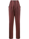 ISABEL MARANT HIGH-WAISTED TAPERED TROUSERS
