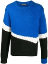 NEIL BARRETT COLOUR-BLOCK JUMPER