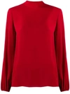THEORY LOOSE-FIT SILK BLOUSE