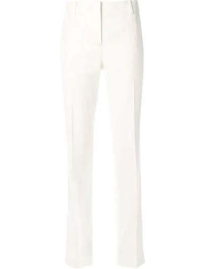 N°21 中腰直筒西裤 In White