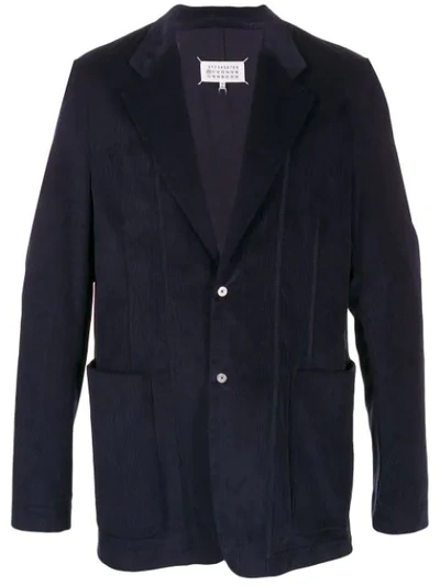 Maison Margiela Cotton-corduroy Blazer In 524 Blue