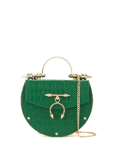 Okhtein Handtasche Mit Prägung In Green