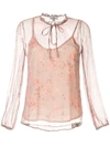 We Are Kindred Lorelai Floral-print Blouse In Pink