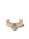 Delfina Delettrez 18kt Yellow And White Gold Two In One Diamond Earcuff