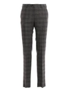 ETRO PRINCE OF WALES WOOL TROUSERS