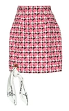 VERSACE PRINTED COTTON-BLEND MINI SKIRT,759082