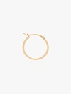 FOUNDRAE 18K YELLOW GOLD HOOP EARRING,E42Small14mmTexturedround14071770