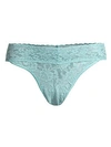 Hanky Panky Signature Lace Original Rise Thong In Duck Egg