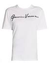 Versace Signature Cotton Tee In White