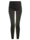 Commando Women's Perfect Control Velvet Leggings In Dark Olive