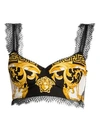 VERSACE Rodeo Queen Silk Twill Printed Bra