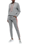 CHINTI & PARKER RINGMASTER STRIPED WOOL AND CASHMERE-BLEND TRACK PANTS,3074457345620846405