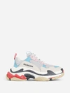 Balenciaga Triple S Logo-embroidered Leather, Nubuck And Mesh Sneakers In Multicolor