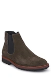 Mephisto Benson Zip Boot In Dark Grey Suede