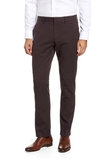 Bonobos Stretch Weekday Warrior Slim Fit Dress Pants In Dark Brown Yarn Dye