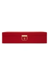 Wolf Palermo Medium Red Jewelry Box 213272 In Red
