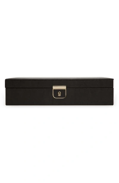 Wolf Palermo Medium Jewelry Box - Black In Black Anthracite