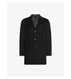 Oscar Jacobson Saks Wool-blend Coat In Black