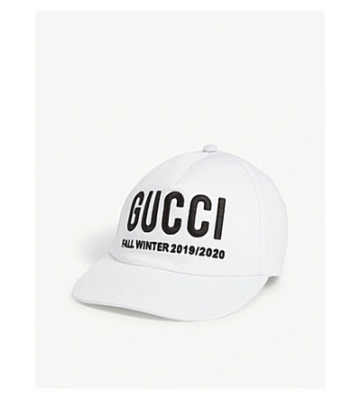 Gucci Logo Baseball Cap In Black