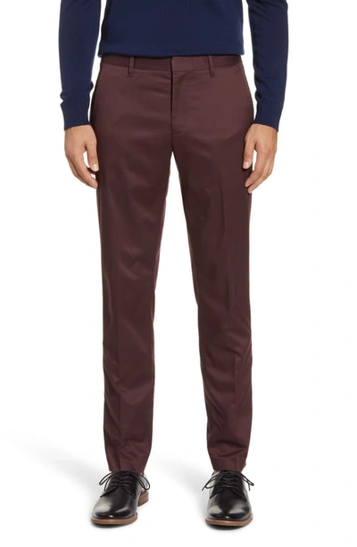 Bonobos Stretch Weekday Warrior Slim Fit Dress Pants In Roasted Eggplant