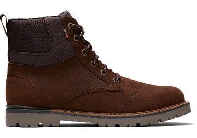 Toms Wasserdichte Braune Suede Ashland Boots Für Herren - Grösse Eu 41 Stiefel Brown